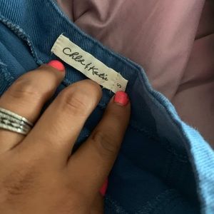 Chloe & Katie Blue zip skirt